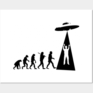 UFOLUTION UFO plus Evolution Design Posters and Art